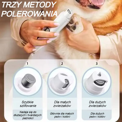 Trim&Shine™ - Profesjonalny Trymer i Szlifierka do Pazurów 2w1 – Dla Małych i Dużych Psów