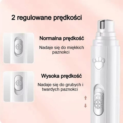 SpinTrim™ - Elektryczna szlifierka do pazurów dla psów z polerką