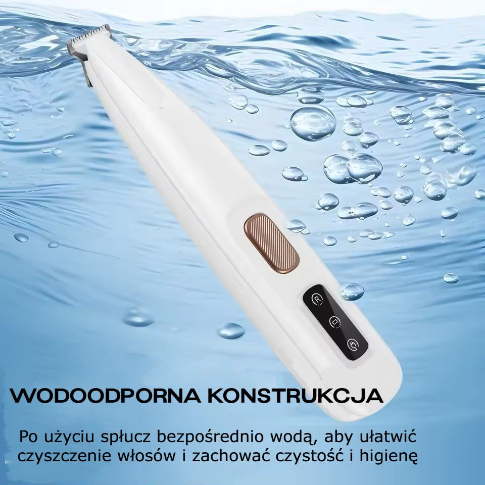 Trimly™ - Trymer w pełni wodoodporny do sierści zwierząt domowych z wyświetlaczem LED i lampką